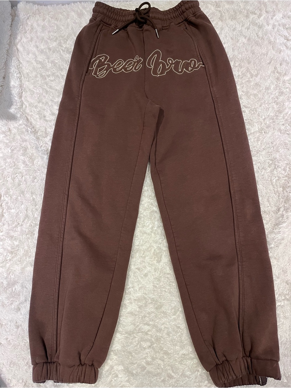BeerBro Brown Jogger Sweatpants